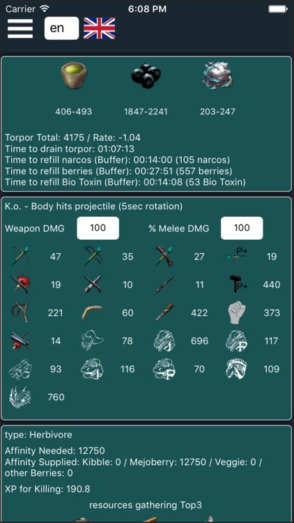 A-Calc for Ark Survival Evolve
