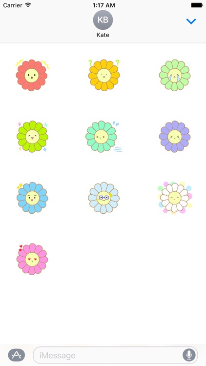 Cute Flower Emoji Sticker