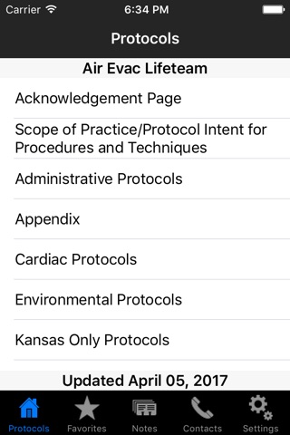 Air Evac Lifeteam Protocols screenshot 2