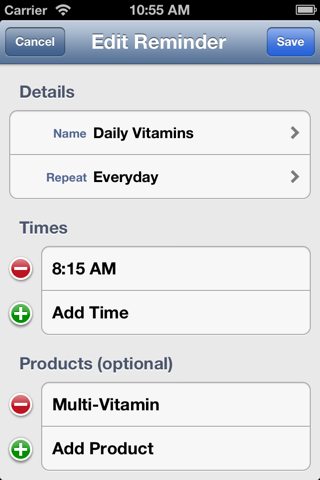 Vitamin Reminder screenshot 2