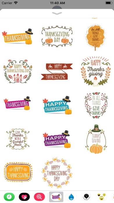 Happy Thanksgiving - stickers screenshot 2