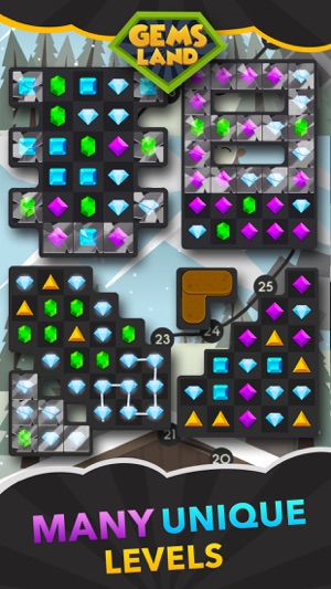 Gems Land: jewels and a color puzzle game(圖3)-速報App