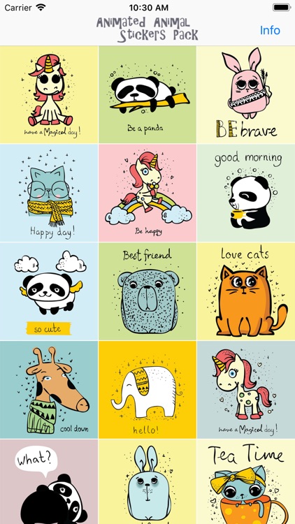 Animated Animal Stickers Pack