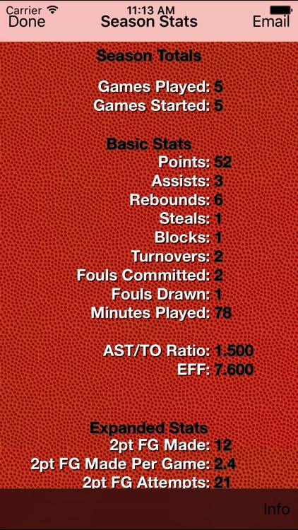 Basketball Stats Tracker Touch screenshot-3