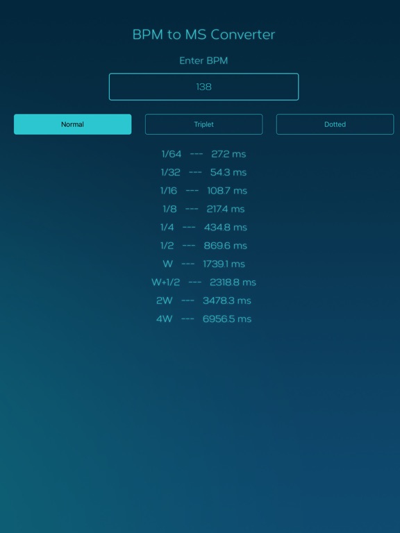 BPM to MS Converter | Apps | 148Apps