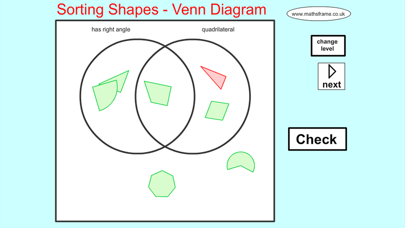 How to cancel & delete Sorting 2D Shapes Venn Diagram from iphone & ipad 1