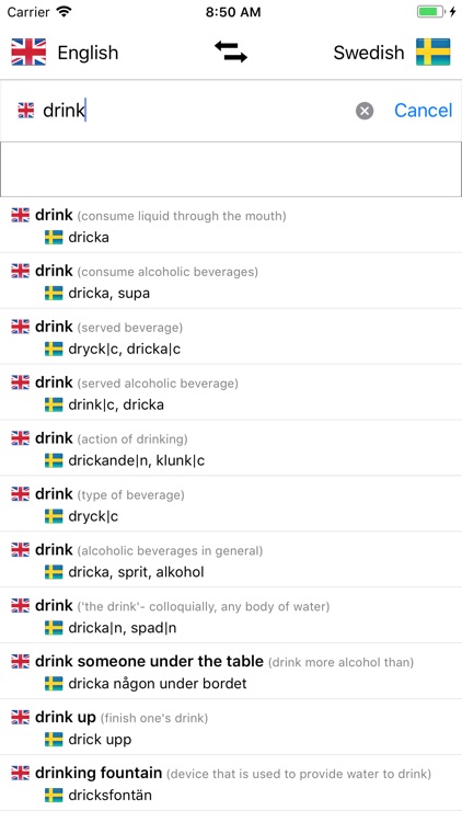Swedish/English Dictionary