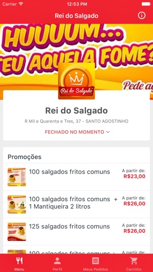 Rei do Salgado Delivery