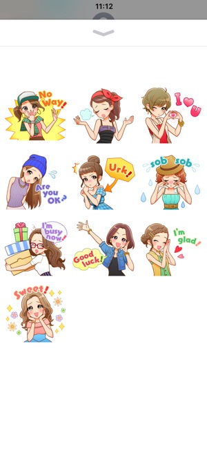 Fashionable Girls Sticker(圖3)-速報App