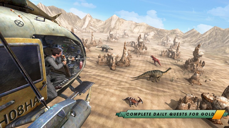 Wild Dinosaur Hunt Helicopter screenshot-3