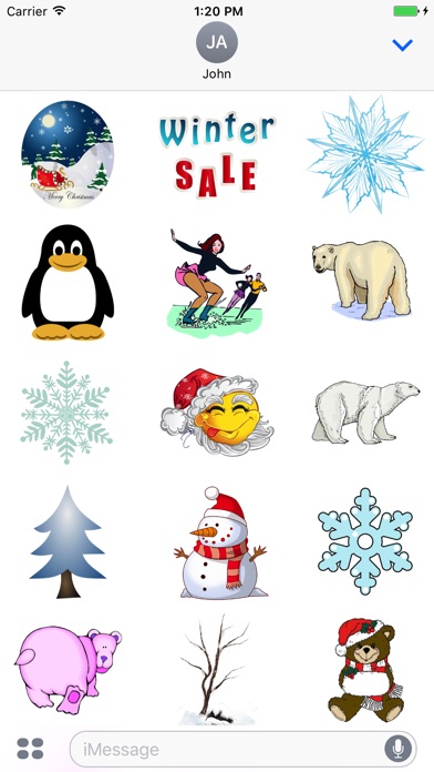 Fun Winter Season Stickers screenshot 2
