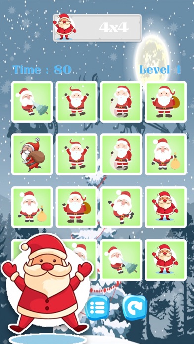How to cancel & delete Santa Claus & Christmas Match Find The Pairs from iphone & ipad 2
