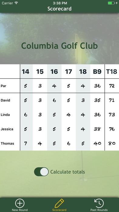 Par Card - The Golf Scorecard screenshot 2