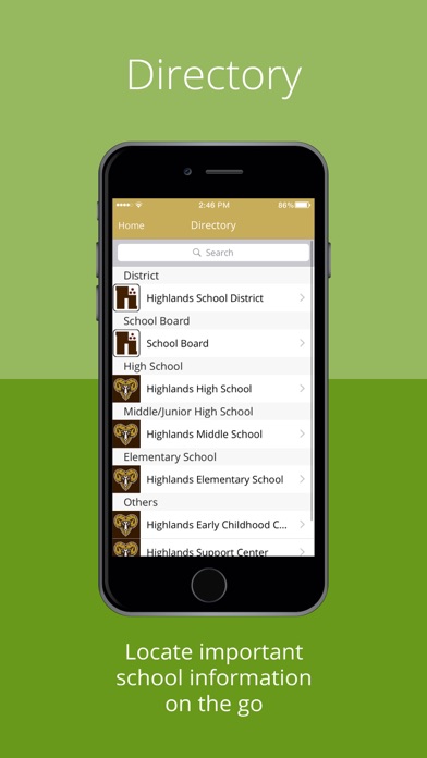 Highlands School District screenshot 3