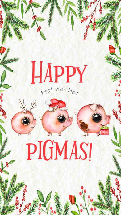 Happy Pigmas - Christmas Punsのおすすめ画像1