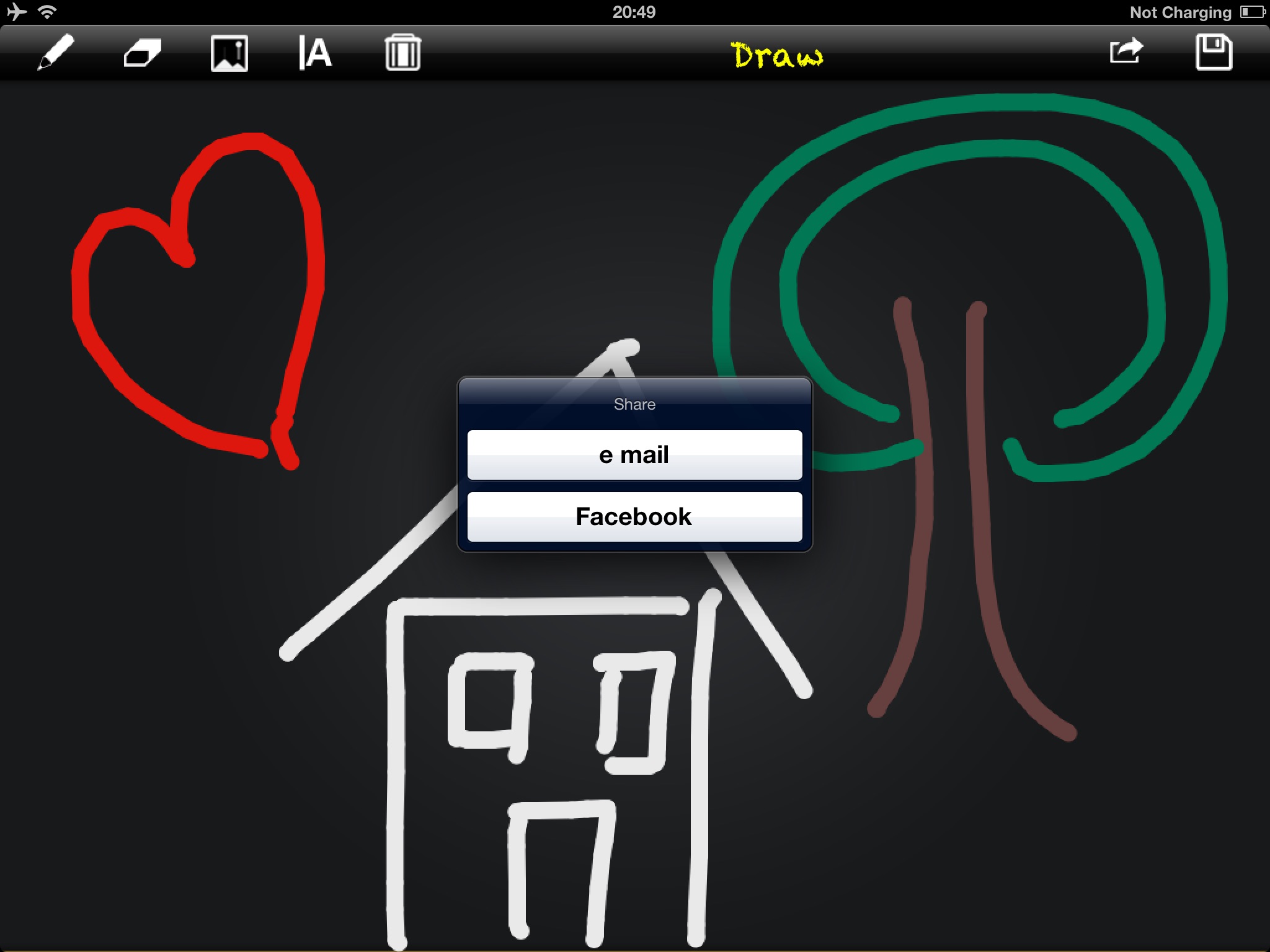 Draw for iPad with fingers screenshot 3