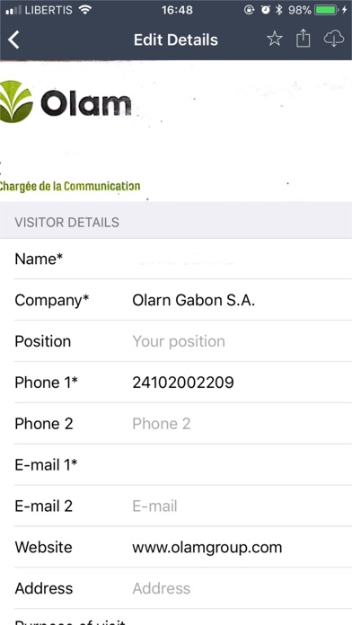 Olam Visitors App screenshot 4