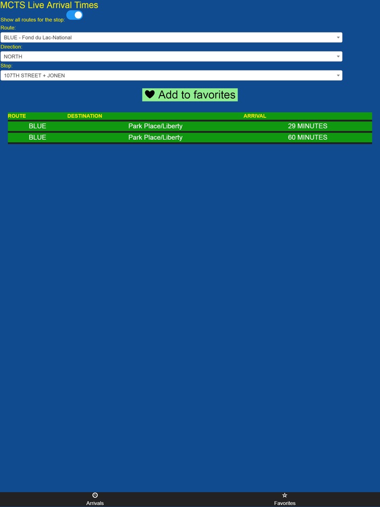 【图】Milwaukee MCTS Bus Tracker(截图3)