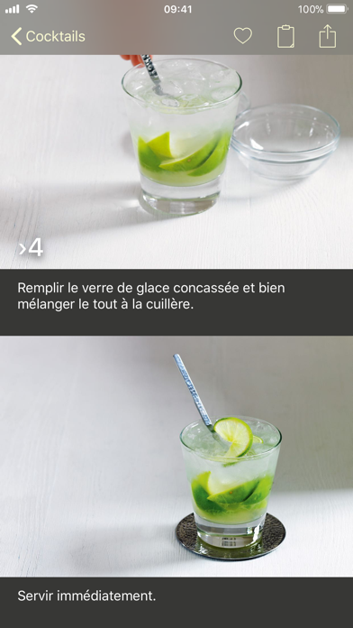Cuisine visuelle – Cocktails iphone captures décran