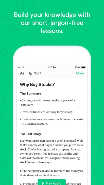 Learn: how to invest in stocks