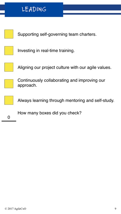 Agile Leadership Checkbook screenshot 4