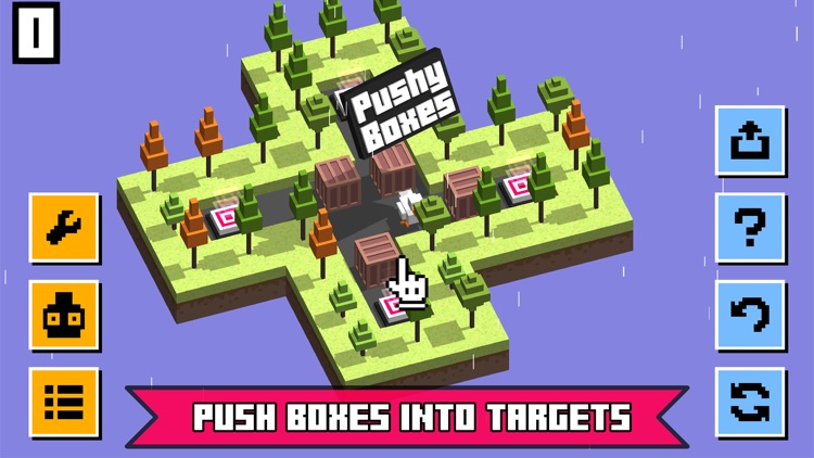 Pushy Boxes - Sliding puzzles screenshot-0