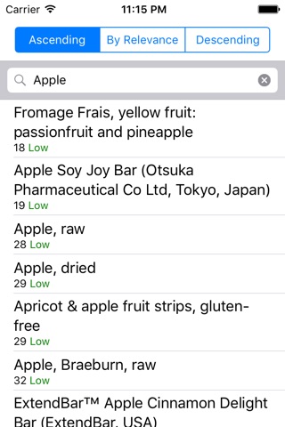 Glycemic Index screenshot 2