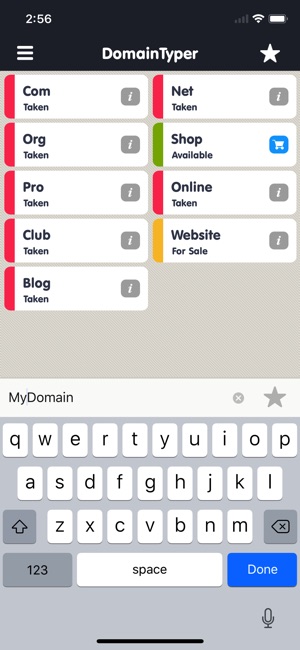 DomainTyper - Domain Search