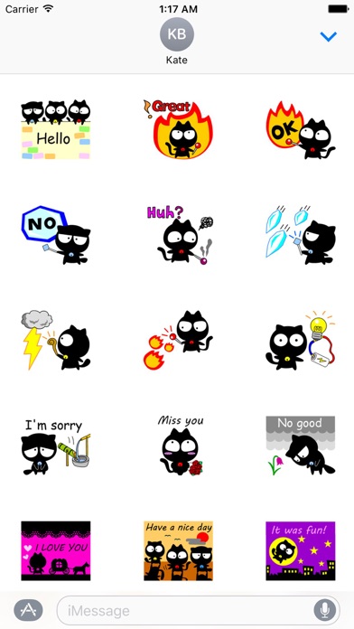 Cute Wizard Black Cat Sticker screenshot 2