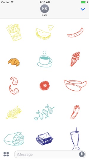 Yummy Food Sticker Pack(圖2)-速報App