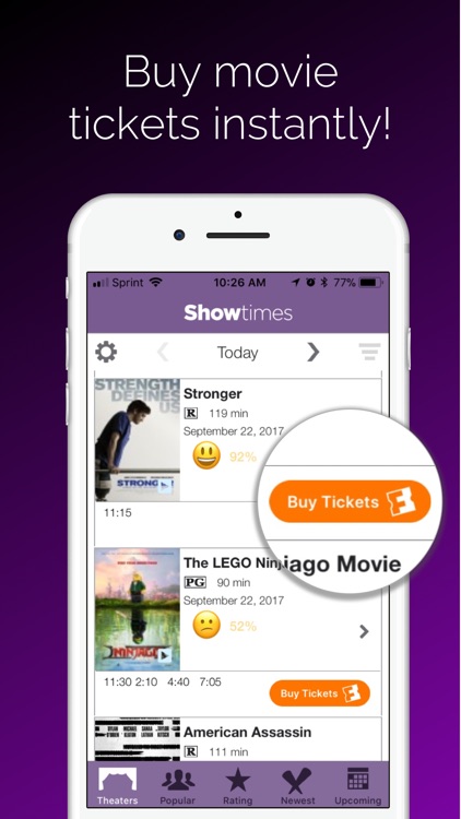 Showtimes - Movie Tickets