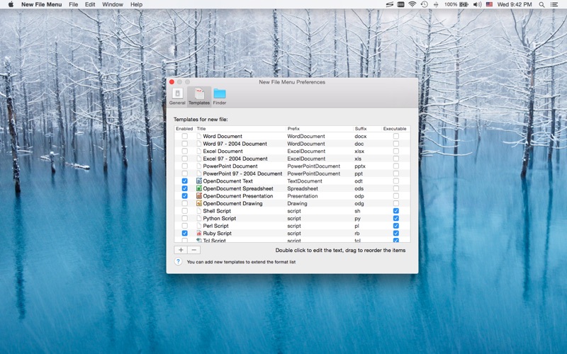 Скриншот №3 к New File Menu для Mac