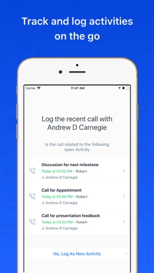 sales call log app
