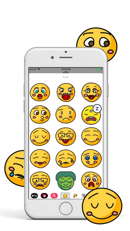 Hand Drawn Cute Emoji Sticker by Goh Sok Peng