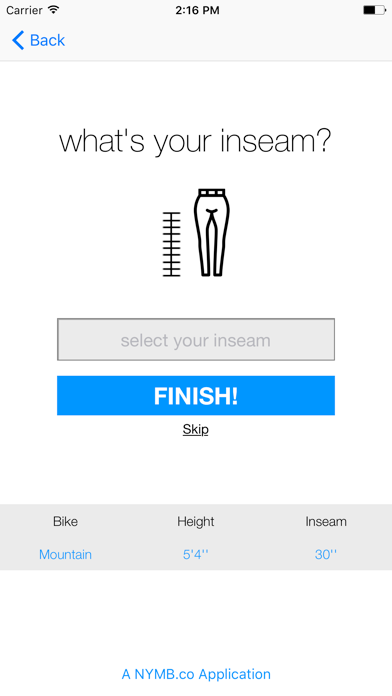 Screenshot #3 pour Bike Sizer