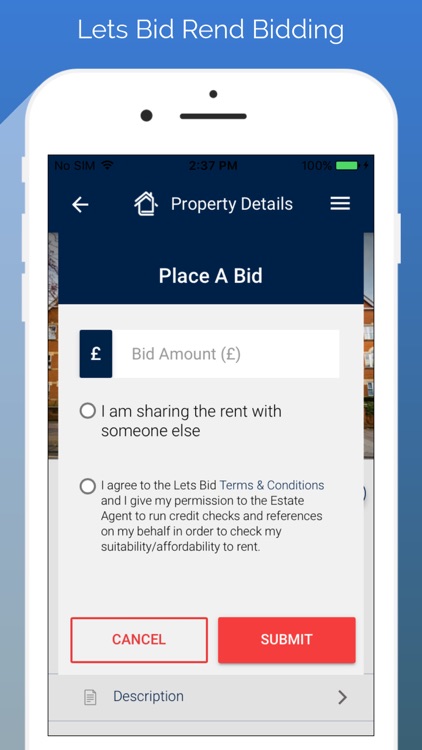 Lets Bid Property-Customer App