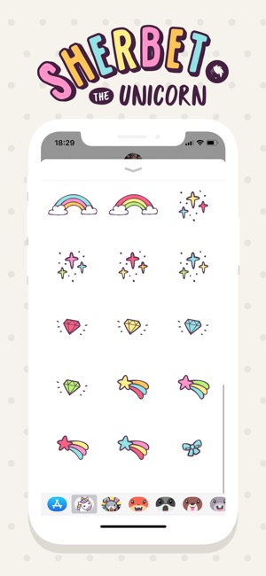 Sherbet the Unicorn Stickers(圖5)-速報App