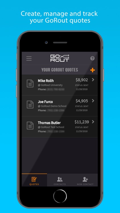 GoRout Coach Sales Application
