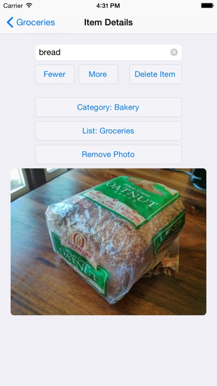 Our Groceries Shopping List