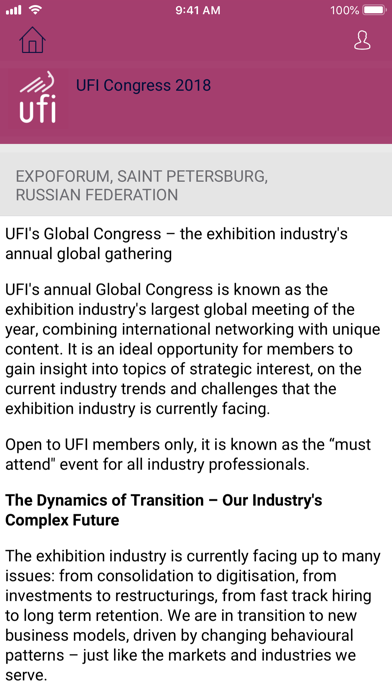 UFI Congress 2018 screenshot 4