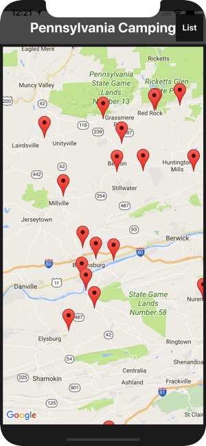 Pennsylvania Camping Spots