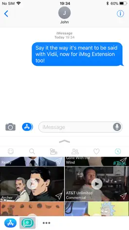 Game screenshot Vidii For iMessage apk