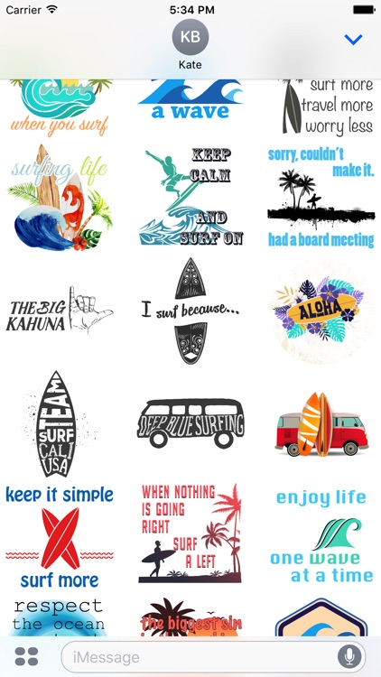 Surf Stickers Pack 2