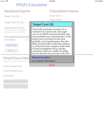 FPIF Calculator screenshot 4