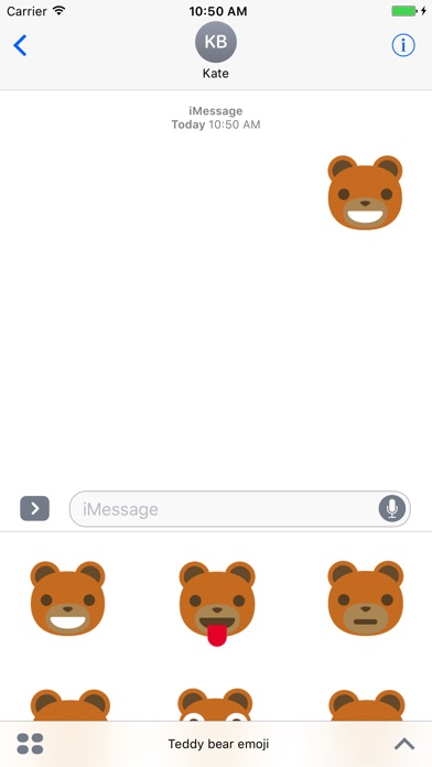 Teddy bear emoji & stickers screenshot 2
