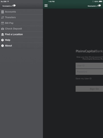 PlainsCapitalBusiness for iPad screenshot 2
