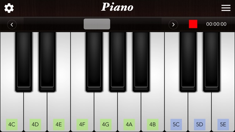 微钢琴(piano)－随时随地在手机上弹钢琴 screenshot-3