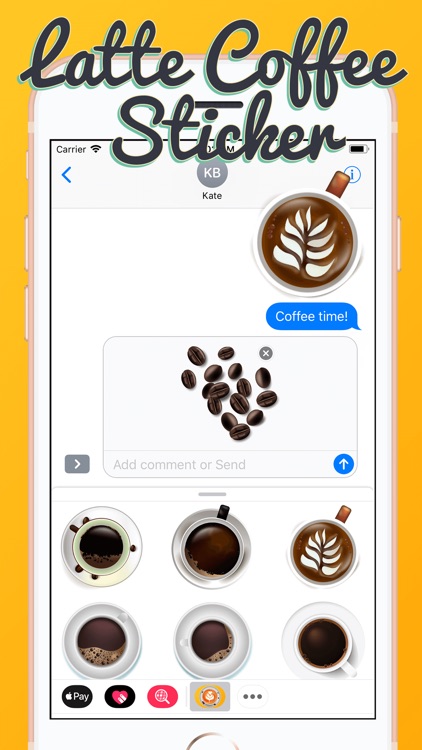 Latte Coffee Sticker
