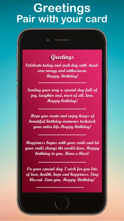 Birthday Greeting Card & Frame screenshot-4