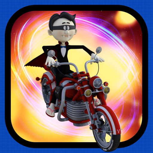 Moto racer bike ride icon